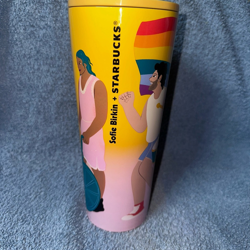 Preowned CLEAN Sofie Birkin + Starbucks 2024 Pride Month 24oz Screw Top Cold Cup